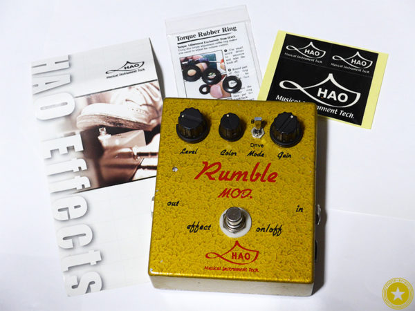 僕のお気に入りのエフェクターをご紹介しているブログ記事シリーズです。『HAO Rumble MOD.』をご紹介したブログ記事の写真4枚目
