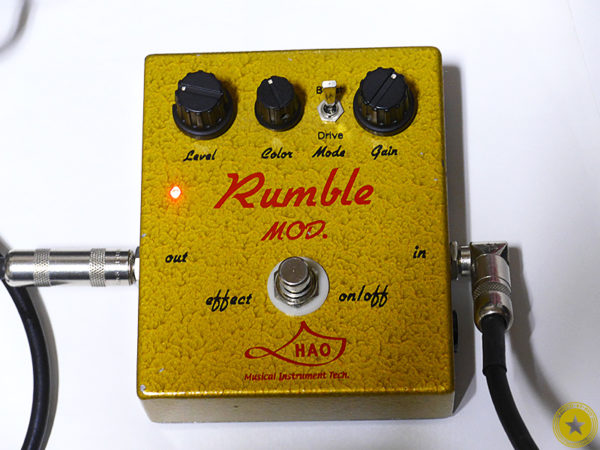 僕のお気に入りのエフェクターをご紹介しているブログ記事シリーズです。『HAO Rumble MOD.』をご紹介したブログ記事の写真10枚目
