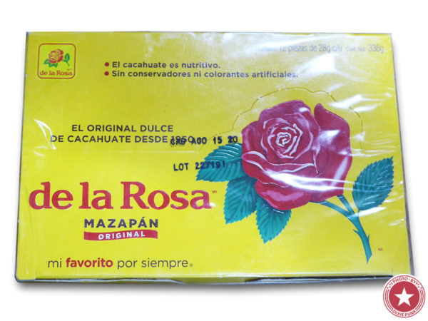 メキシコ のお土産で頂いたデ・ラ・ロサ（De La Rosa）社が販売している伝統菓子『マザパン』を食べた感想を書いたブログ記事の画像1枚目
