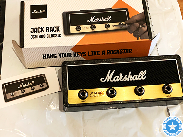 chuya-online.comのリツイート・プレゼント企画で当選したマーシャルのアンプ型キーハンガーの写真2枚目