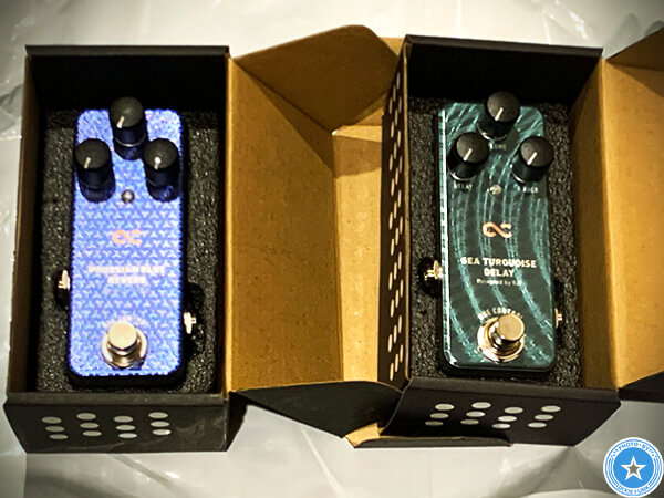 2台同時購入した『One Control』の空間系エフェクター『PRUSSIAN BLUE REVERB』と『SEA TURQUOISE DELAY』をご紹介したブログ記事の写真3枚目